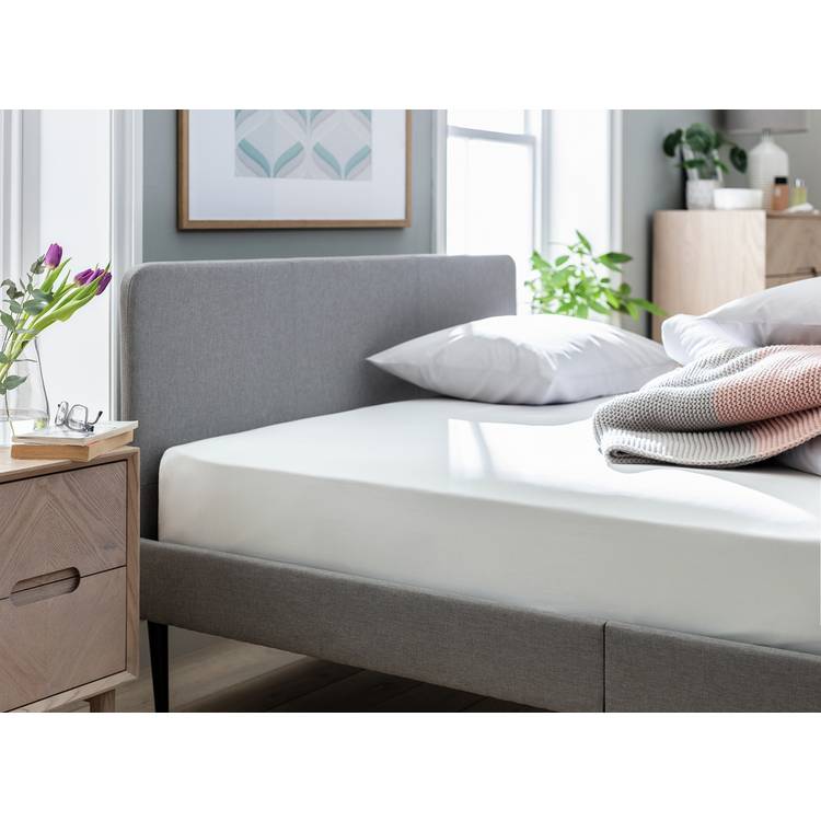 Habitat Cool Cotton Lyocell White Fitted Sheet - Superking 0