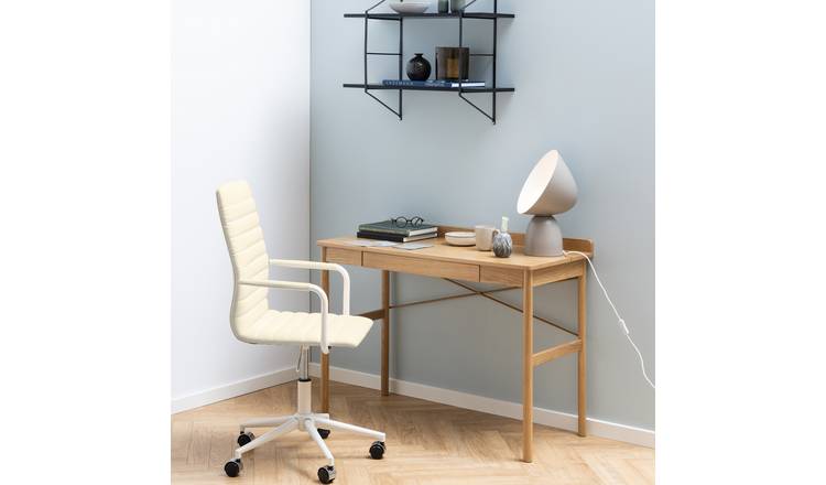 Furniture To Go Paul 1 Drawer Office Desk - Natural