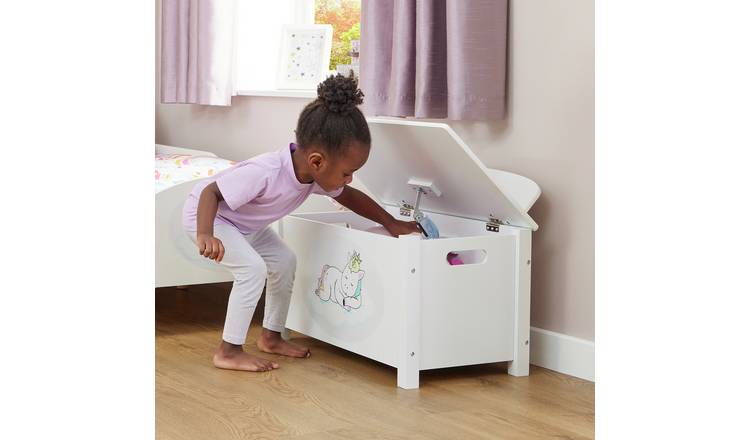 Liberty House Toys Kids Unicorn Big Toy Box - White