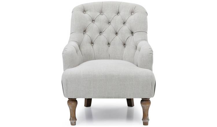 Kyoto Charlie Fabric Armchair - Cream