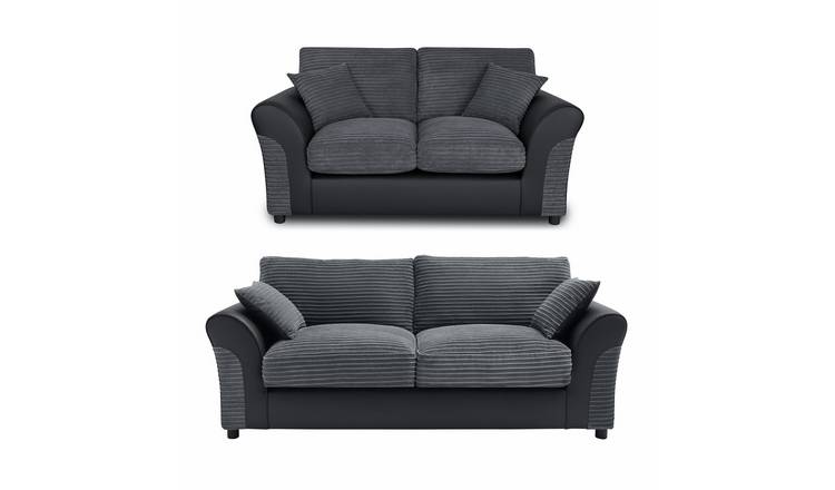 Argos Home Harry 2 Seater & 3 Seater Sofa - Charcoal