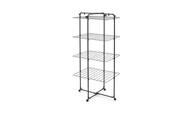 Brabantia 30m Hang On Tower Clothes Airer - Black