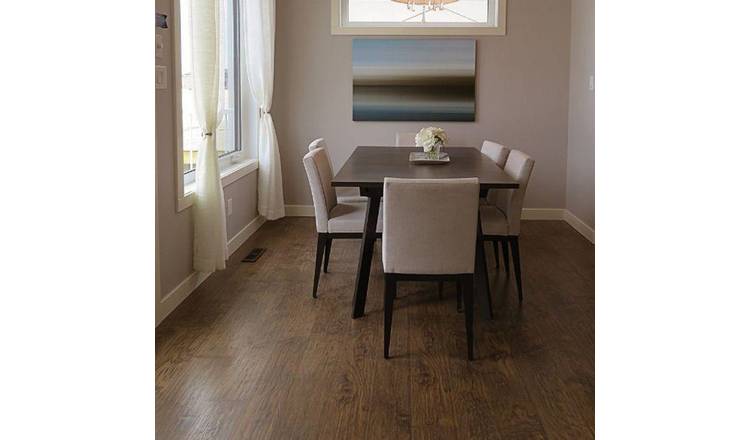 Kraus Kielder Medium Oak Vinyl Floor Tiles - Brown