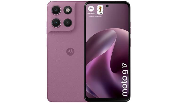 SIM Free Motorola g17 128GB AI Mobile Phone - Bordeaux