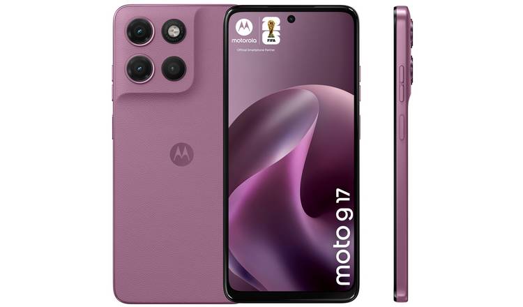 Buy SIM Free Motorola g17 128GB AI Mobile Phone - Bordeaux | SIM