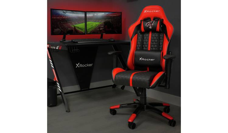 Arteon X Rocker Faux Leather Junior Gaming Chair - Red