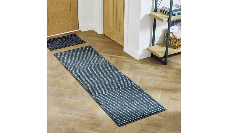 Argos Home Washable Spotted Runner & Mat Set - 180x57cm