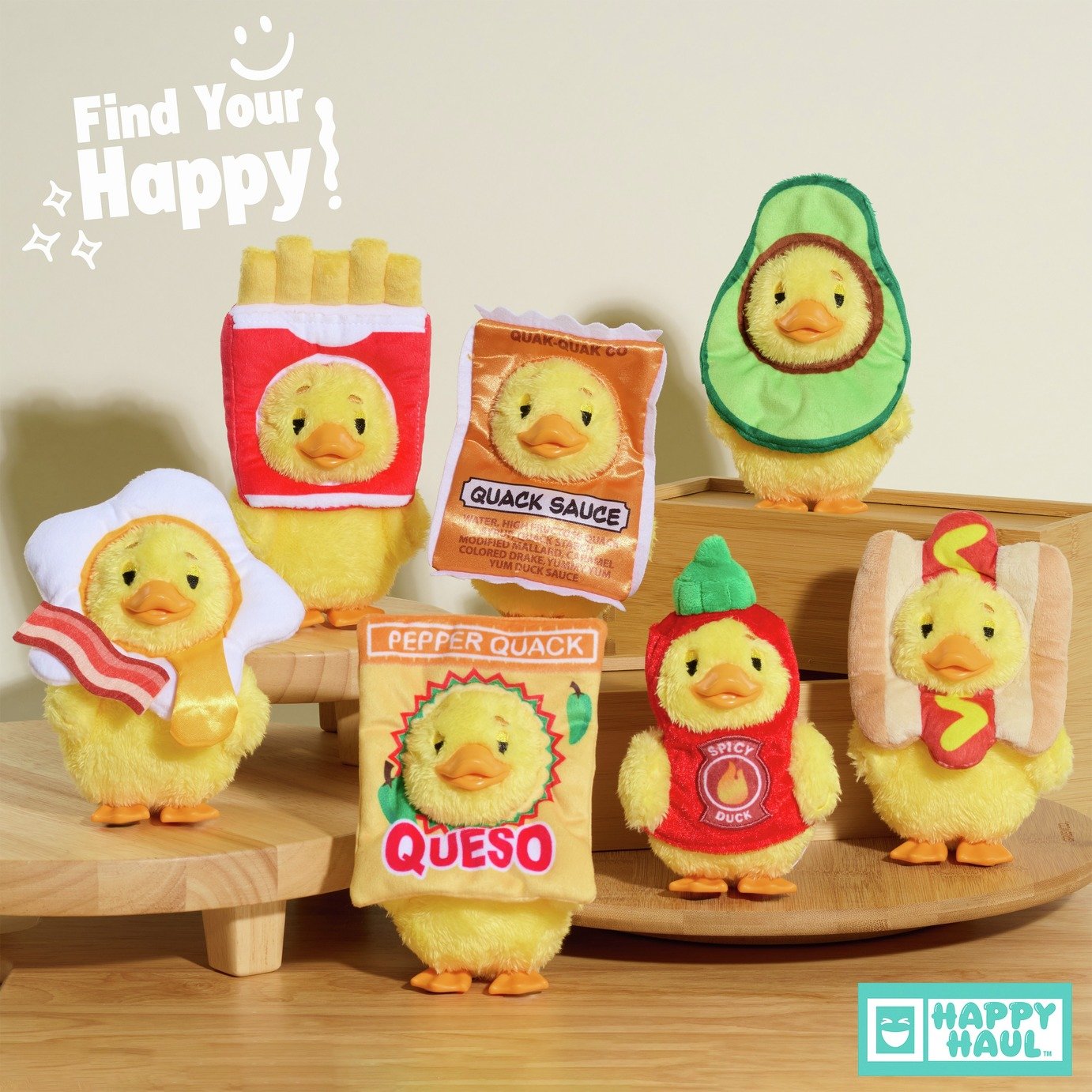 Buy Happy Haul Duckalooz Snack Quack Clip-On Vinyl Plush | Teddy