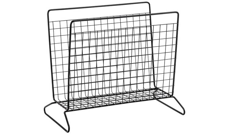 Buy Argos Home Metal Wire Magazine Rack - Black | Shower storage | Argos