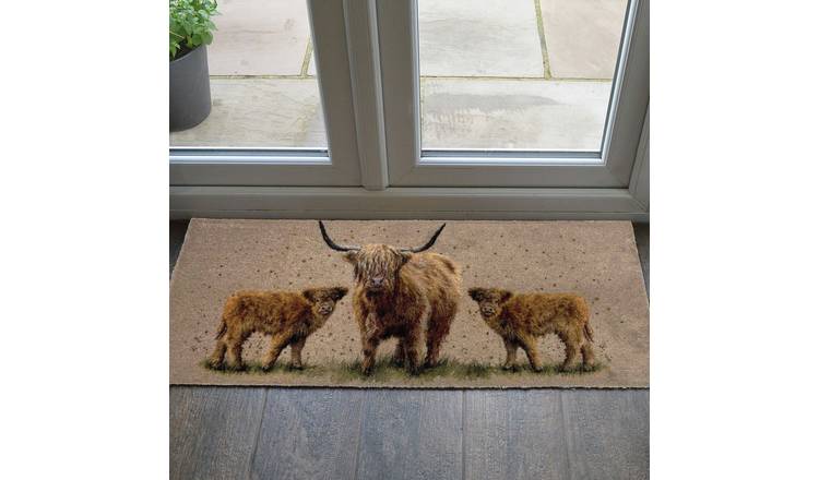 Bree Merryn Happy Highlands Brown Doormat - 50x120cm