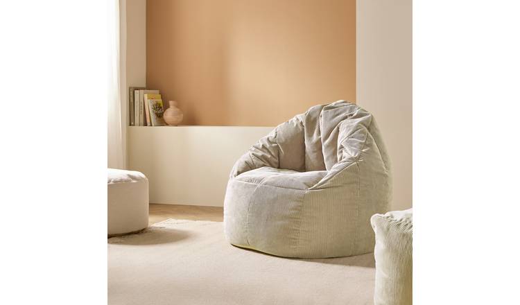 Kaikoo Cinema Cord Bean Bag Chair - Natural