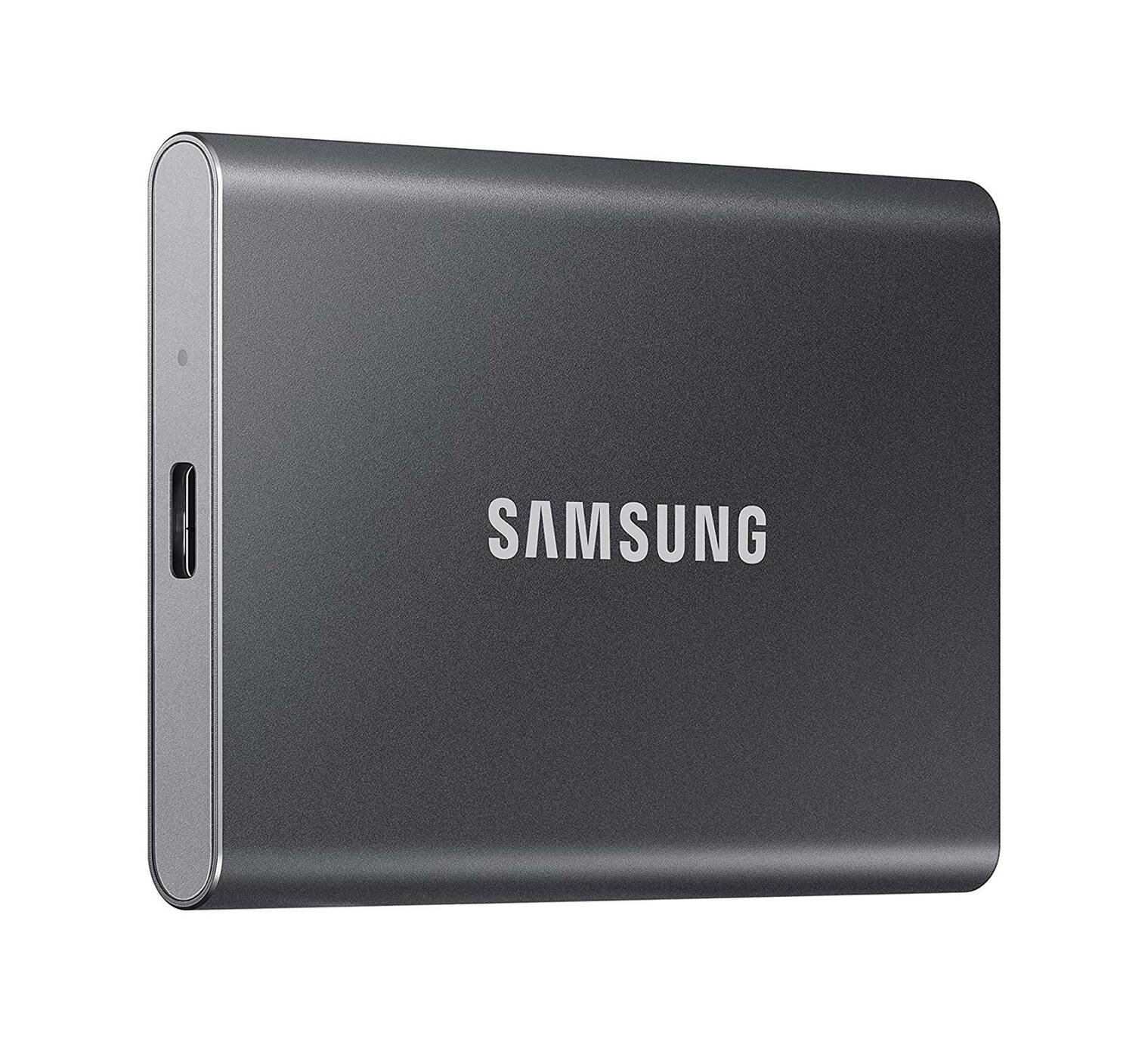 Buy Samsung T7 1TB EXT Portable SSD - Grey | External hard drives
