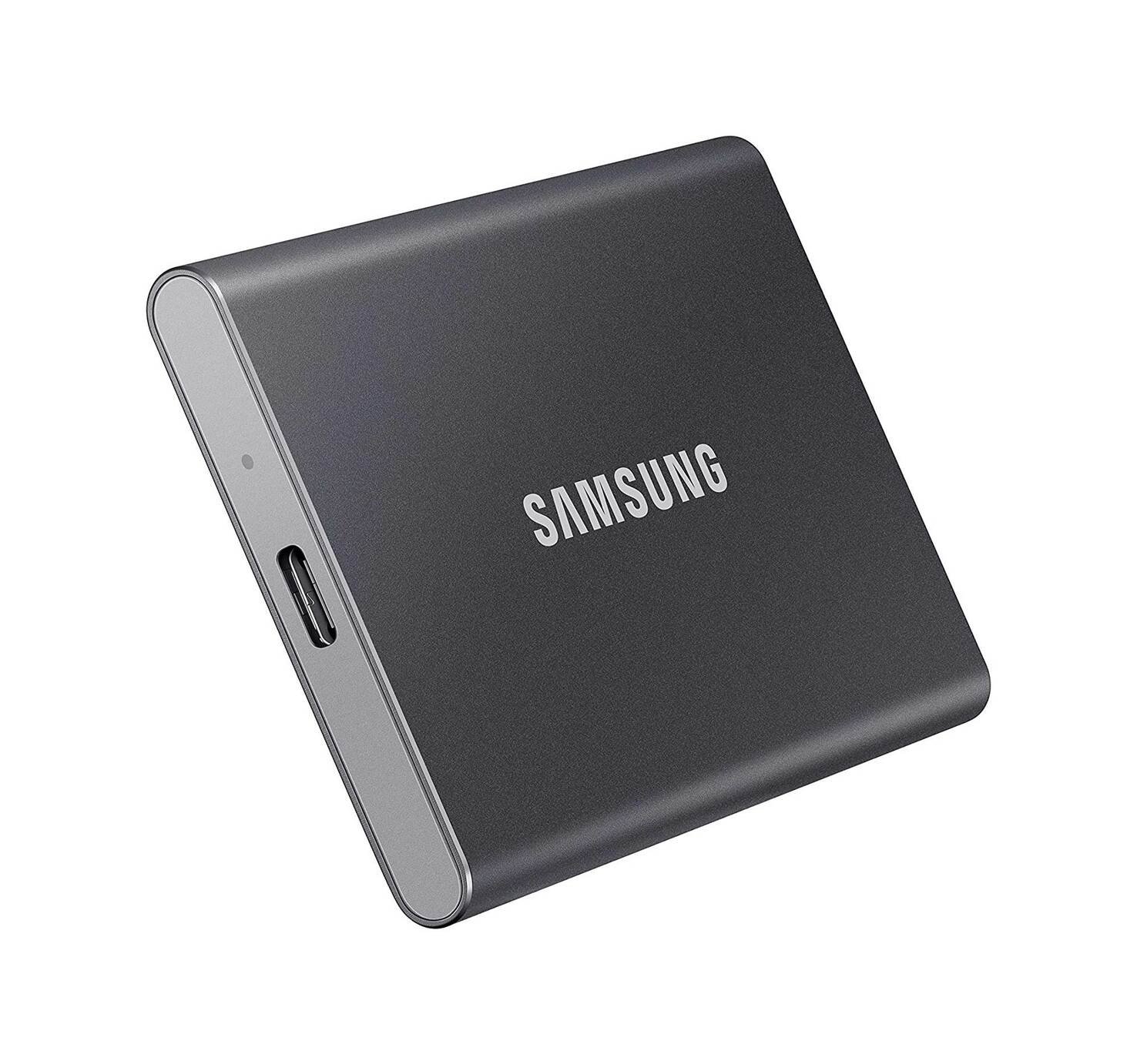 Buy Samsung T7 1TB EXT Portable SSD - Grey | External hard drives