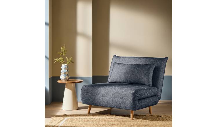 Habitat Pillow Single Fabric Chairbed - Blue