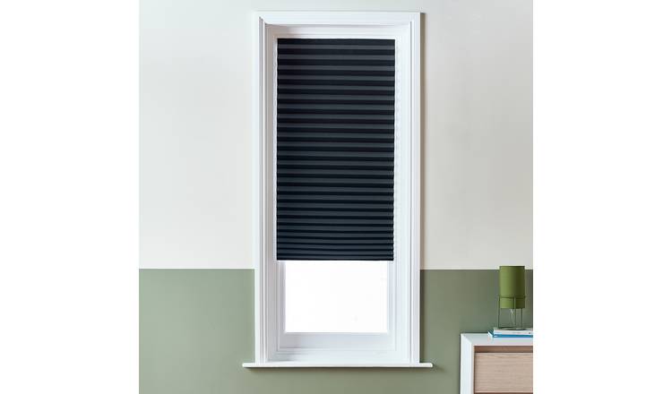 Home Essentials Blackout Black Temporary Blind - 90cm