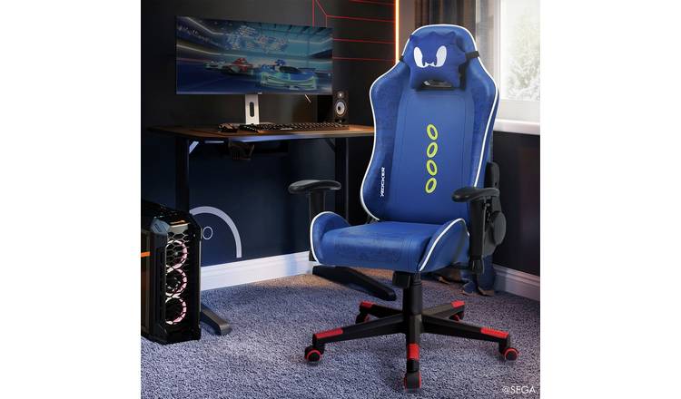 X Rocker Sonic Tournament Gaming Office chair - Blue