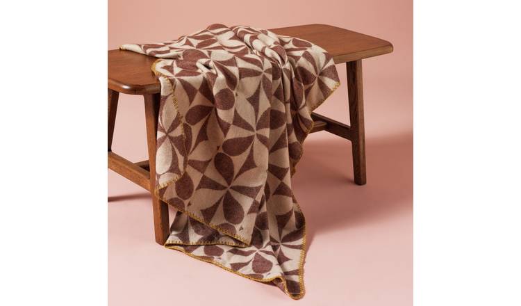Habitat x Scion Attolo Throw - Brown - 150x125cm