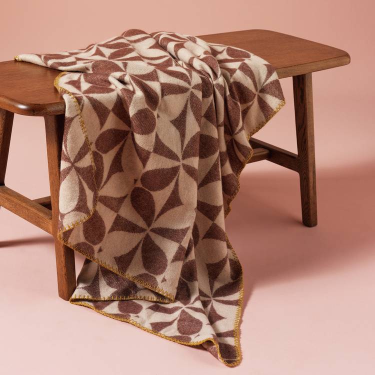 Habitat x Scion Attolo Throw - Brown - 150x125cm 0