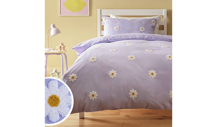 Argos Home Kids Tufted Daisy Bedding Set - Double