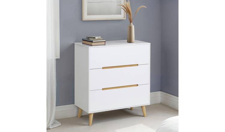 Julian Bowen Alicia 3 Drawer Chest - White