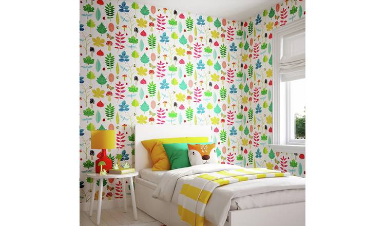 Ohpopsi Forest Floor Juicy Fruit Multicolour Wallpaper