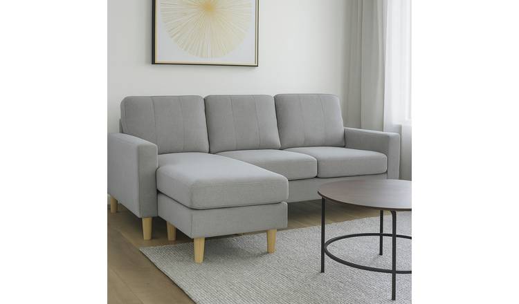 Aspire Compact Reversible Corner Chaise Sofa - Grey
