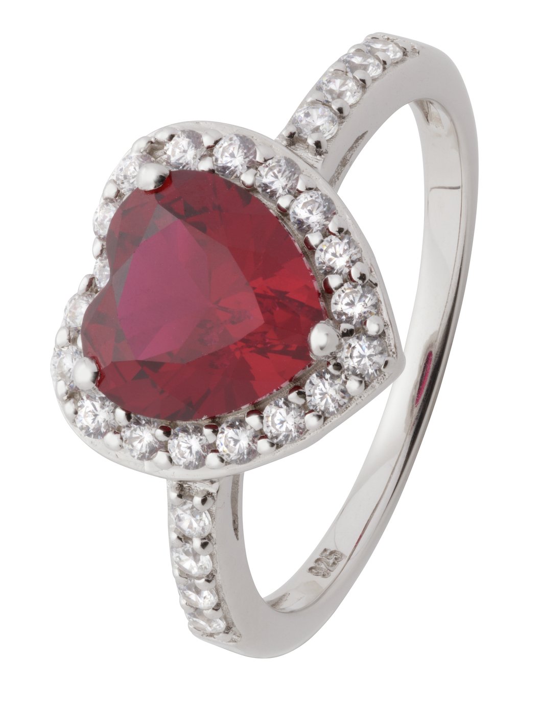 Revere Sterling Silver Ruby Colour Cubic Zirconia Ring Review