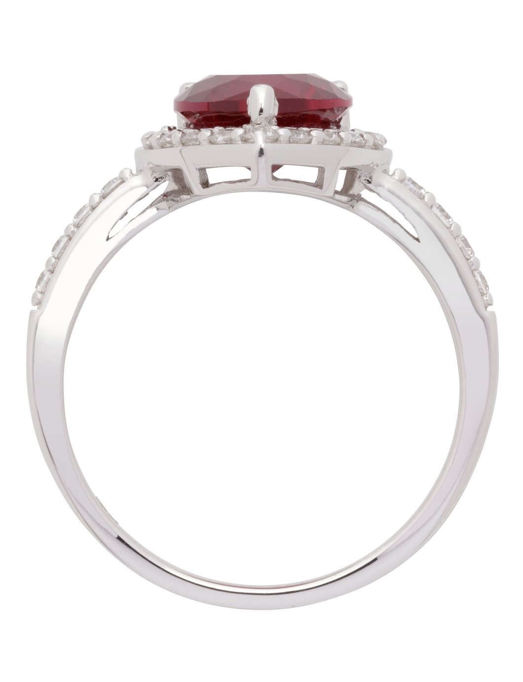 Revere Sterling Silver Ruby Colour Cubic Zirconia Ring Review