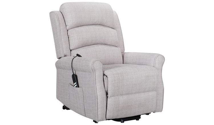 Kyoto Betsy Fabric Twin Motor Recliner Chair - Natural