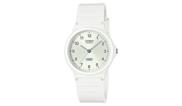 Casio Unisex Classic Analogue White Strap Watch