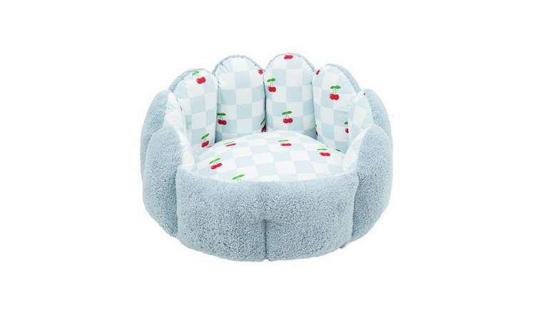 Rosewood Pet Cherry Pop Scalloped Donut Dog Bed - Small