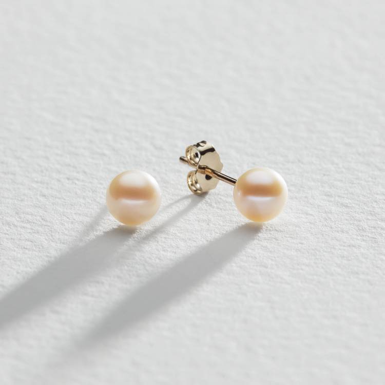 Revere 9ct Gold Cultured Freshwater Pearl Stud Earrings 0