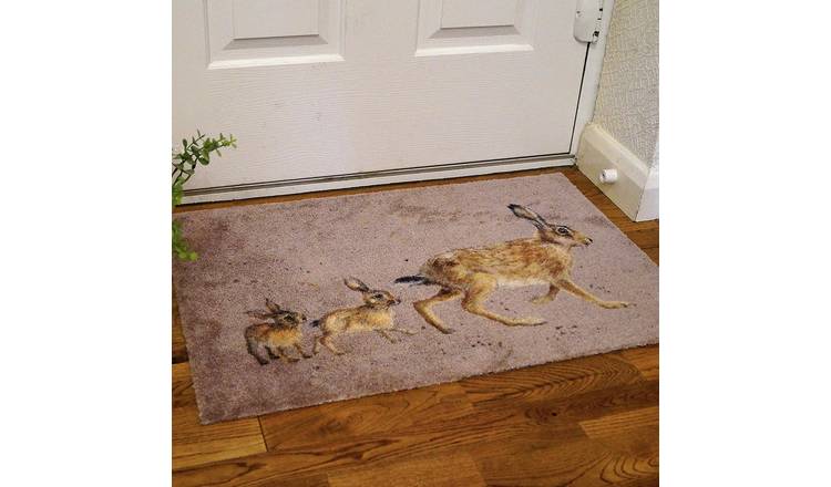 Bree Merryn Hare Line Brown Doormat - 50x75cm