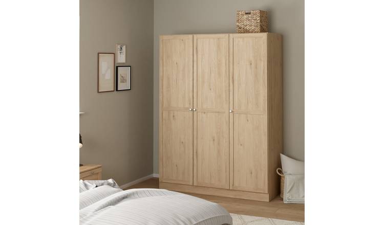 Furniture To Go Brande 3 Doors Wardrobe - Natural