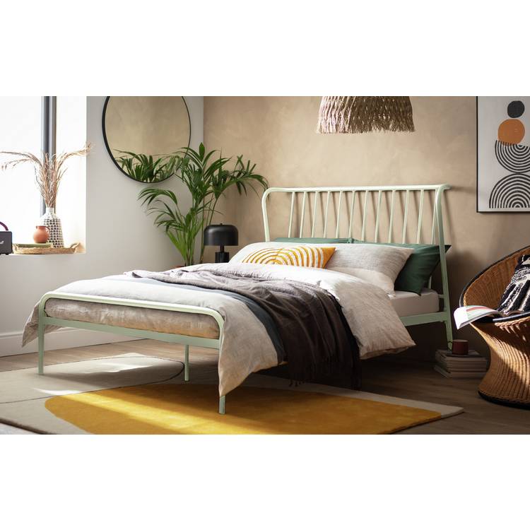 Habitat Kanso Kingsize Metal Bed Frame - White 0