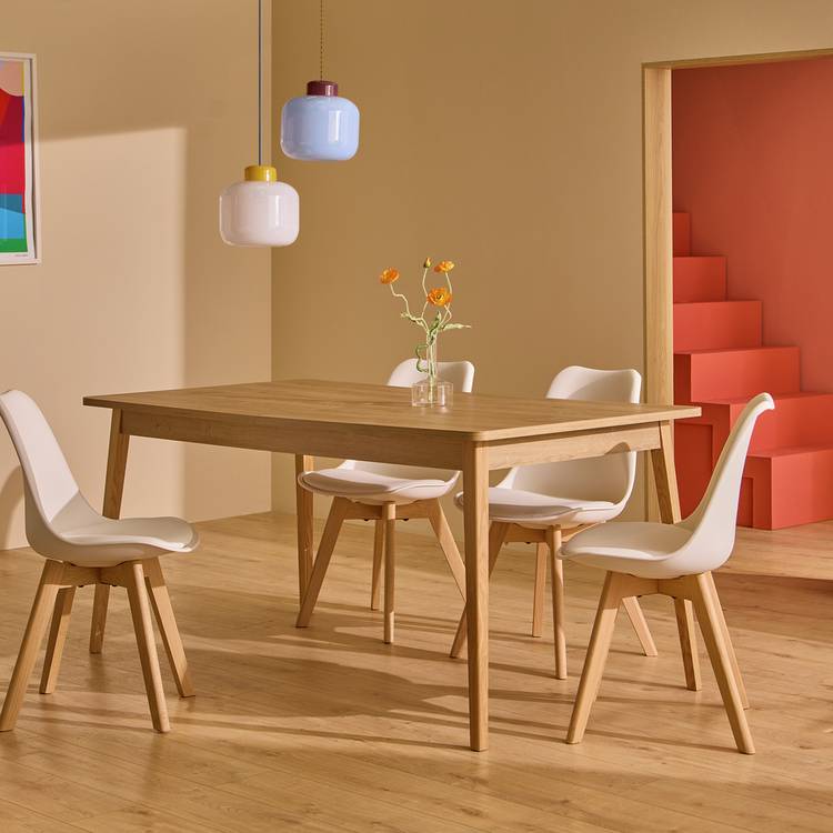 Habitat Sylas Extending 6 Seater Dining Table - Natural 0