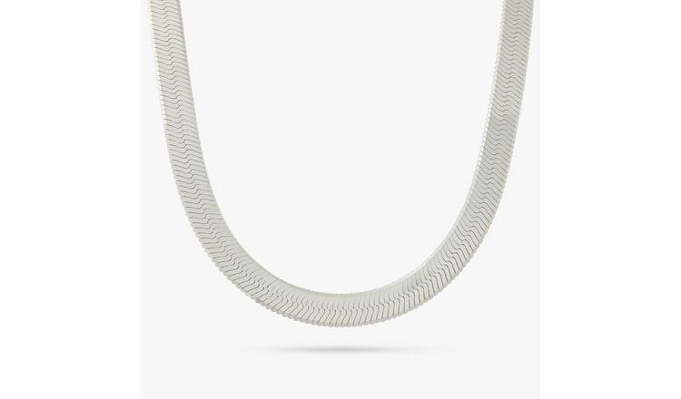 Revere Sterling Silver 18 Inch Wide Herringbone Chain 