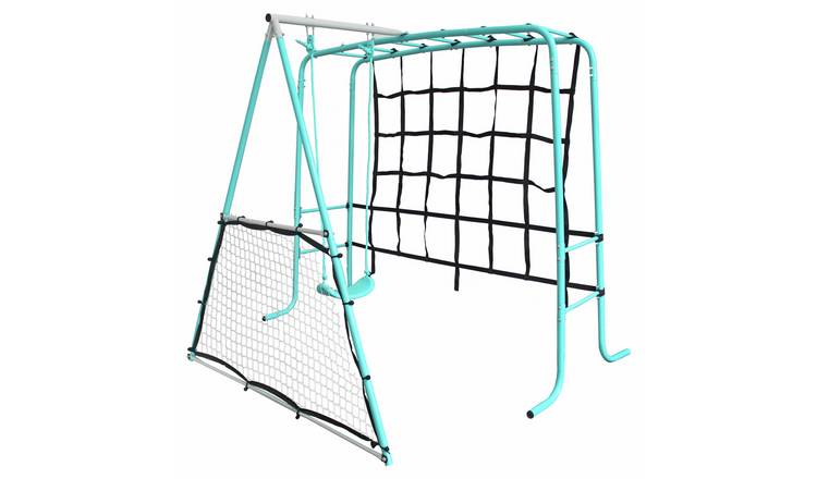 Chad Valley Kids Swing With Climbing Net And Rebounder 