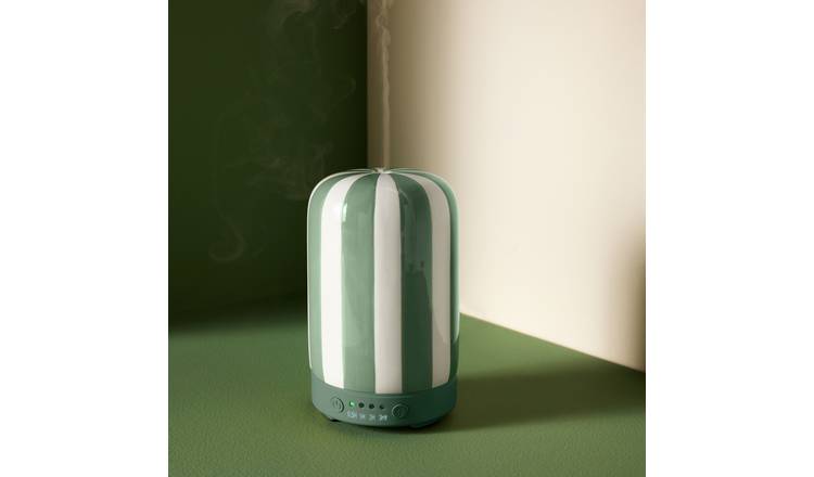 Habitat 100ml Green Striped Electric Diffuser