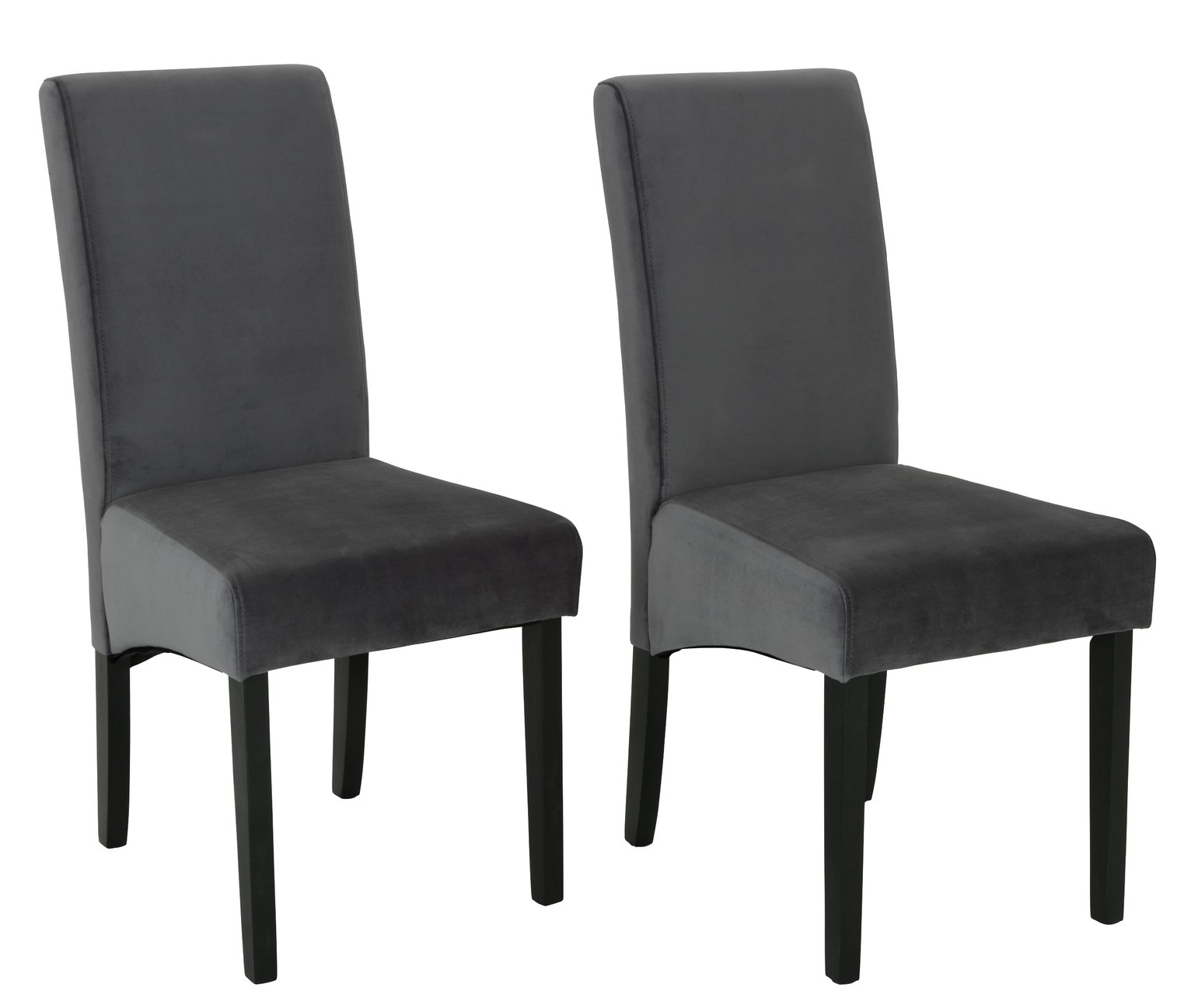 Argos Home Pair of Velvet Skirted Dining Chairs Review