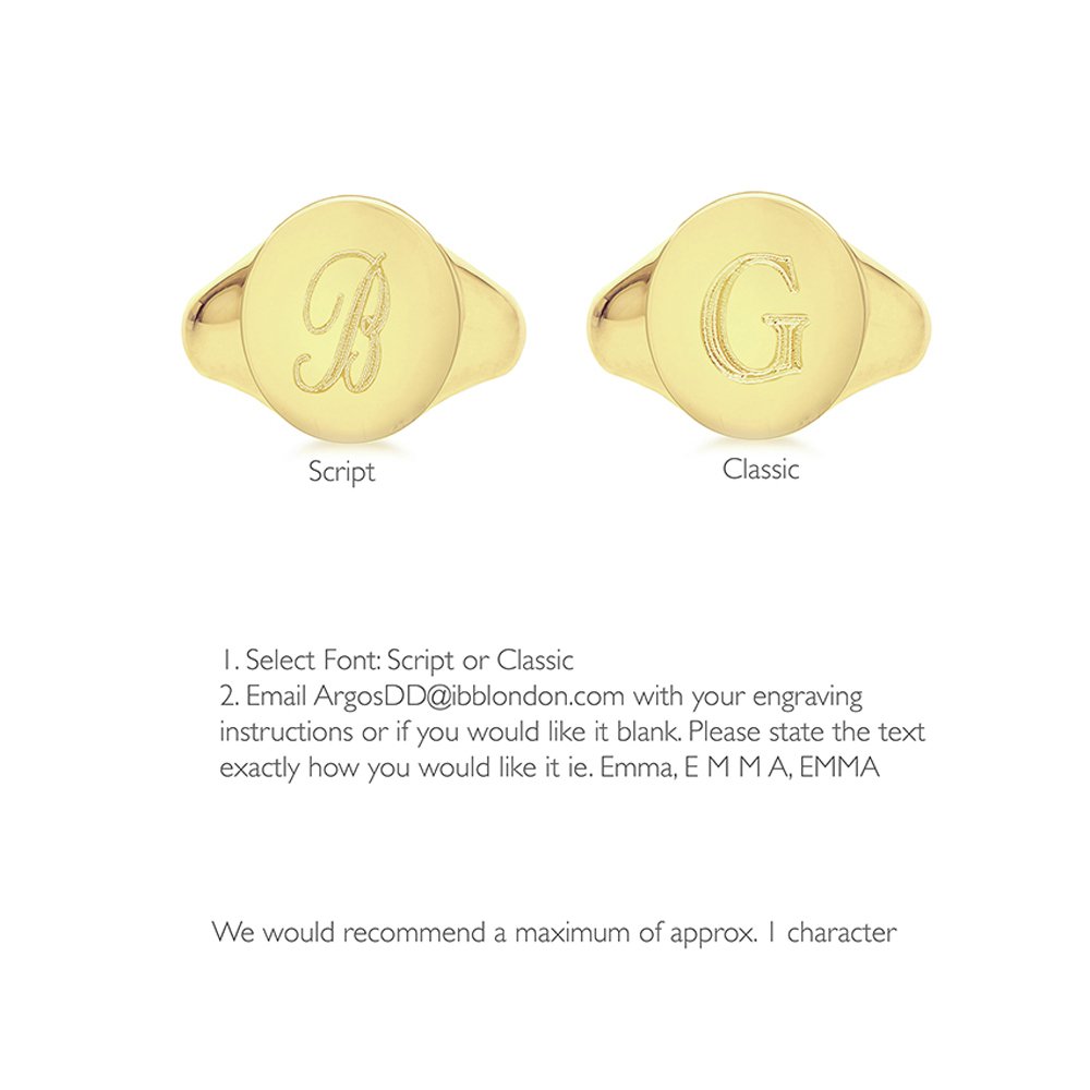 9ct Gold Personalised Oval Signet Ring Review