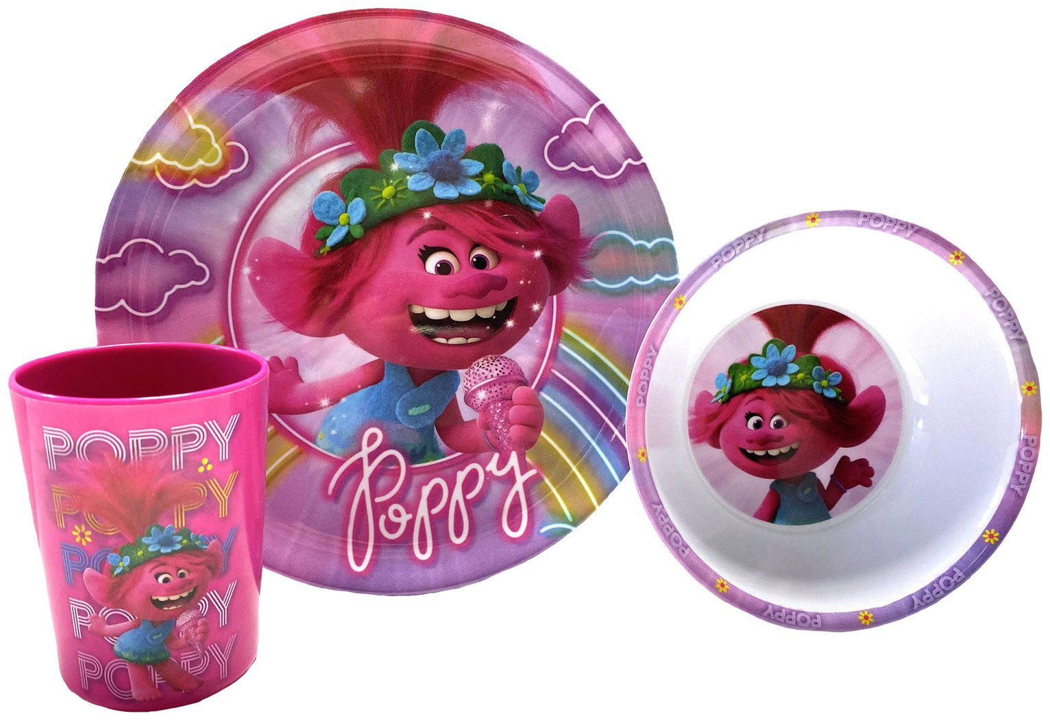 Trolls 2 Poppy Breakfast Set Review