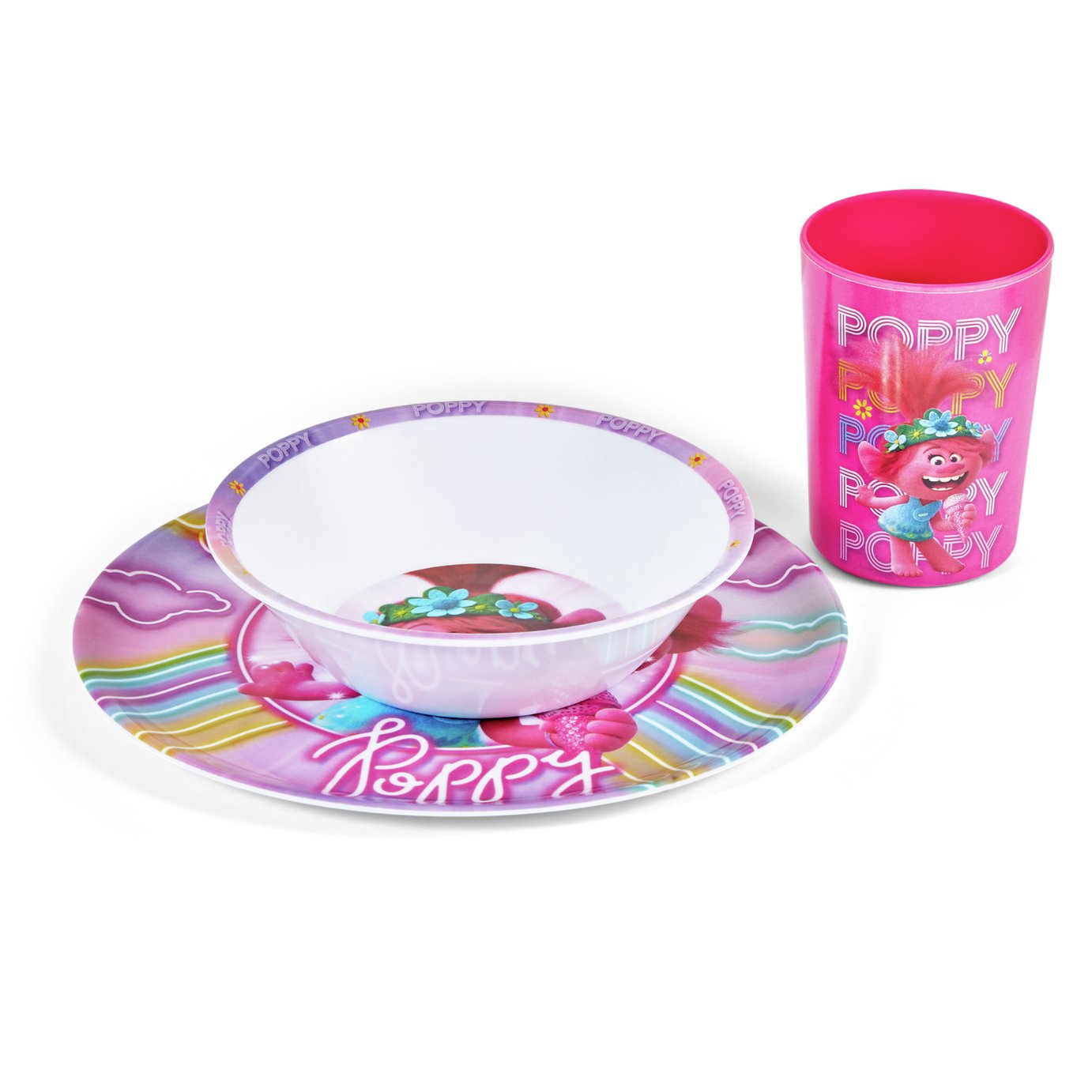 Trolls 2 Poppy Breakfast Set Review