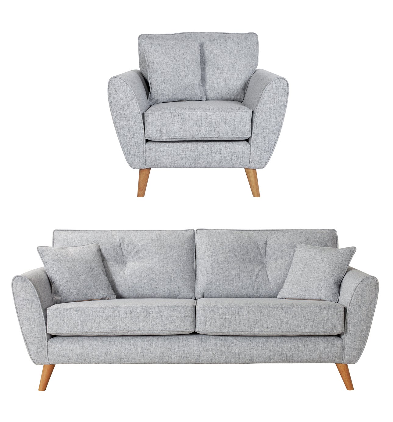 Argos Home Isla Fabric Chair & 3 Seater Sofa Review