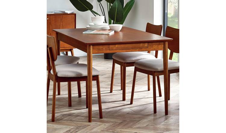 Julian Bowen Lowry Extending 6 Seater Dining Table - Ash