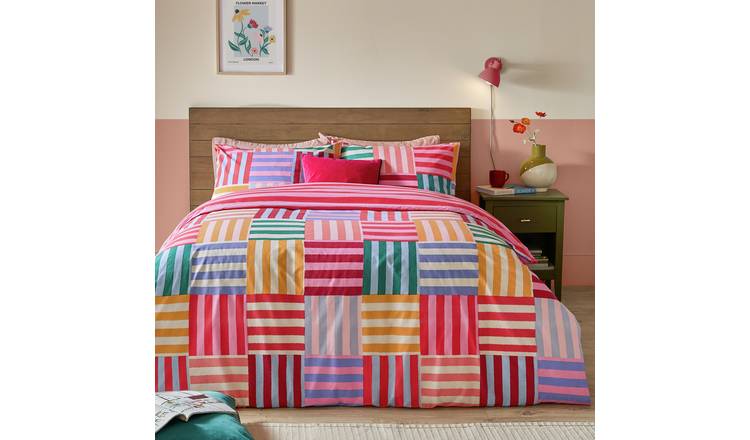 Furn Ana Stripe Bedding Set - Double