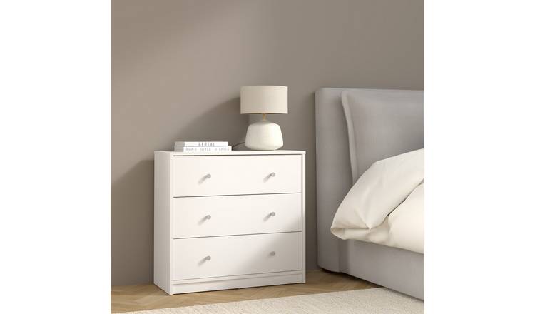 Furniture To Go May 3 Drawers Chest - White