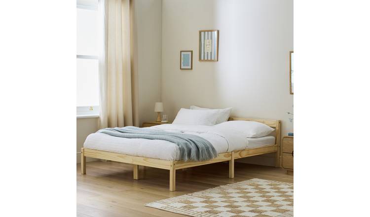 Argos Home Karee Wooden Small Double Bed Frame - Pine