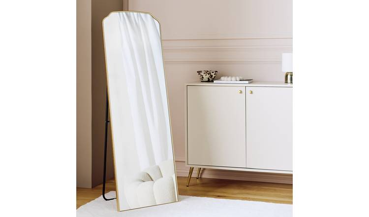 Argos Home Gold Effect Freestanding Arch Wall Mirror - 150x50cm