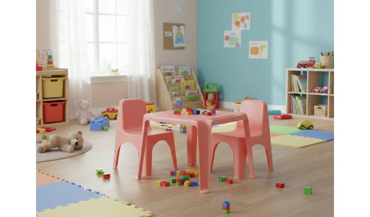 Bica Nursery Plastic Table - Coral Pink